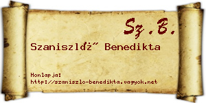 Szaniszló Benedikta névjegykártya
